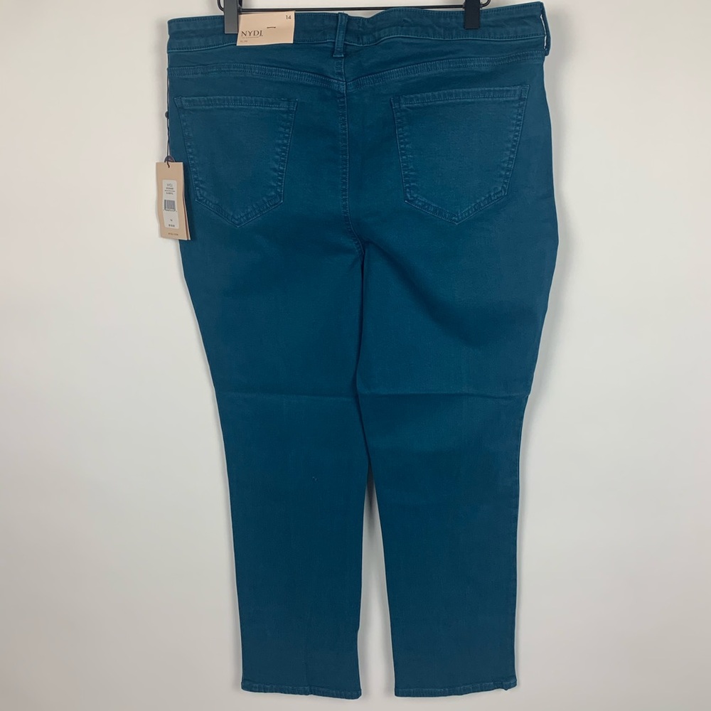 NEW NYDJ | Sheri Pintuck Slim Ankle Jeans Bluebell - Picture 3 of 11